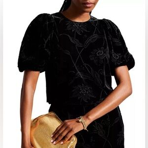 TED BAKER top velvet burnout